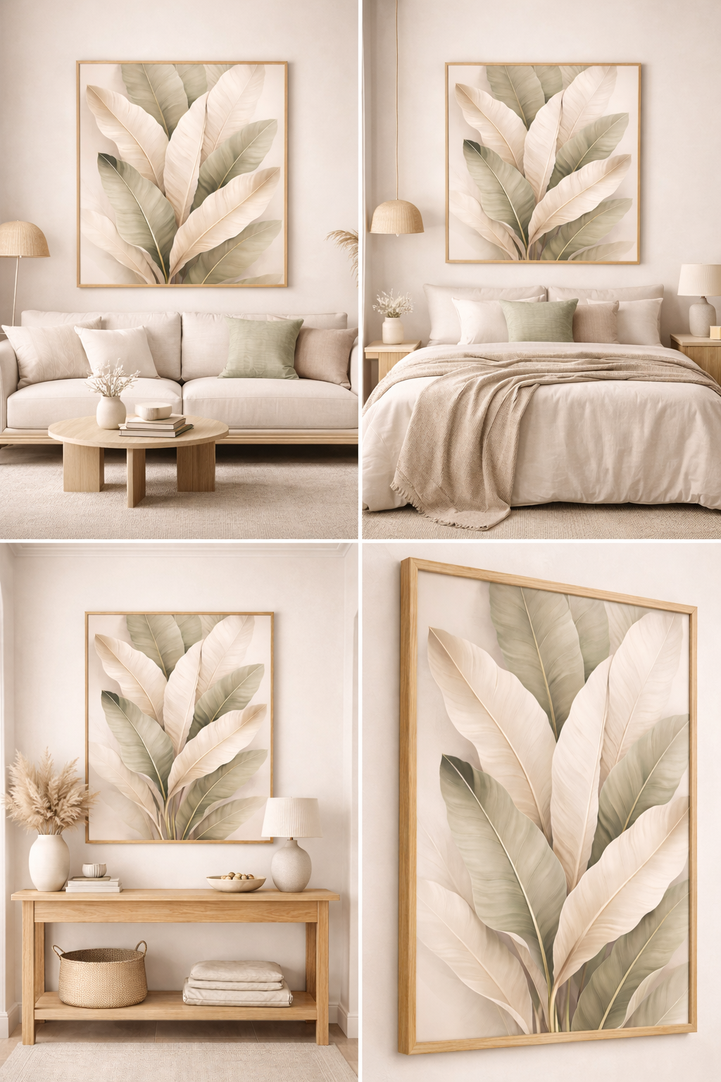 luxury minimalist botanical leaf wall art – modern neutral tropical illustration luxury minimalist botanical leaf wall art – modern neutral tropical illustration