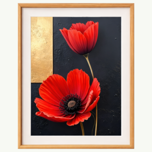 serene lotus bloom – modern minimalist floral wall art